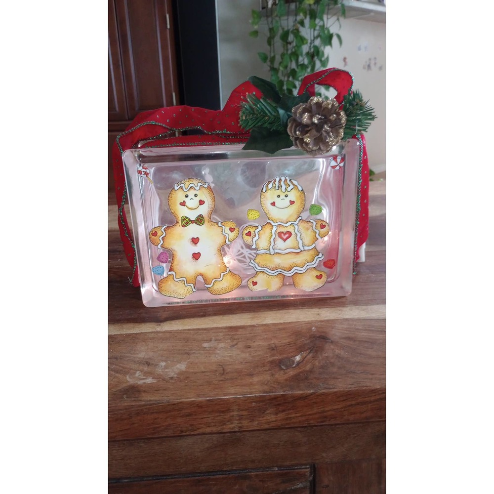 Vintage Glass Ice Cube with Lights